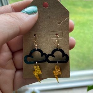 Lightening bolt earrings